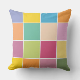 Spielende Springtime-Schachbretter Kissen