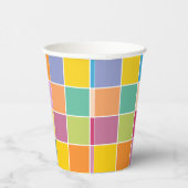 Spielende Springtime-Schachbretter Pappbecher (Rechts)