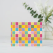 Spielende Springtime-Schachbretter Postkarte (Stehend Vorderseite)