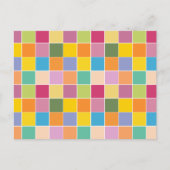 Spielende Springtime-Schachbretter Postkarte (Vorderseite)