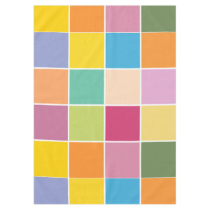 Spielende Springtime-Schachbretter Tischdecke