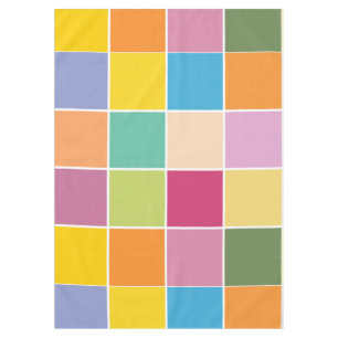 Spielende Springtime-Schachbretter Tischdecke