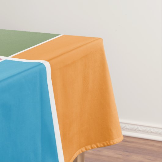 Spielende Springtime-Schachbretter Tischdecke (Beispiel)