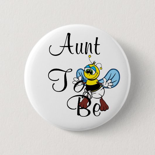 Spielende Tante zu sein Button (Vorderseite)