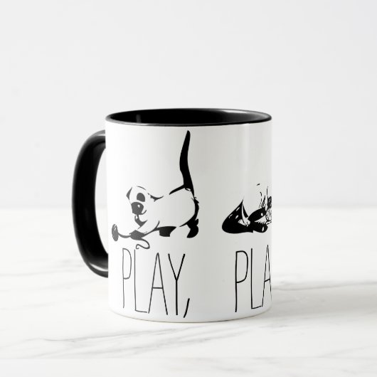 Spielende Tasse (Vorderseite Links)