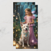 Spielende Welpen Weihnachtskarte für den Ozean (Vorne/Hinten)