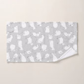 Spielende Ziegen - Grau Badhandtuch Set (Handtuch)