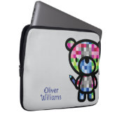 Spielender Bärenkind Individuelle Name Laptopschutzhülle (Vorne Rechts)