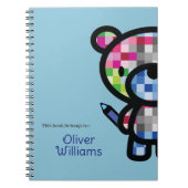 Spielender Bärenkind Individuelle Name Notizblock (Vorderseite)