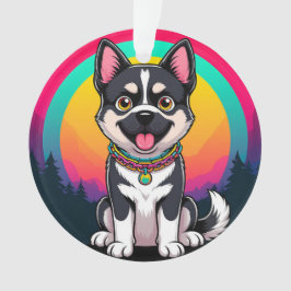 Spielender Cartoon Dog Ornament