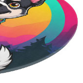 Spielender Cartoon Dog Schneidebrett (Ecke)