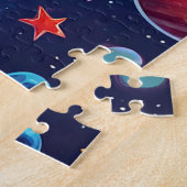 Spielender Cartoon Hund mit lebhaften Farben Puzzle (Seite)