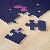 Spielender Cartoon Hund mit lebhaften Farben Puzzle (Seite)