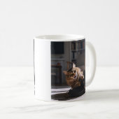 Spielender Cat Shoe Fun Kaffeetasse (VorderseiteRechts)