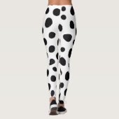 Spielender Dalmatiner Inspiriert Halloween-Punktpu Leggings (Rückseite)