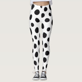 Spielender Dalmatiner Inspiriert Halloween-Punktpu Leggings