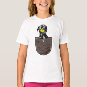 Spielender Dalmatiner Welpe in Pocket T-Shirt