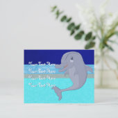 Spielender Delphin Postcard Postkarte (Stehend Vorderseite)
