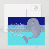 Spielender Delphin Postcard Postkarte (Vorne/Hinten)