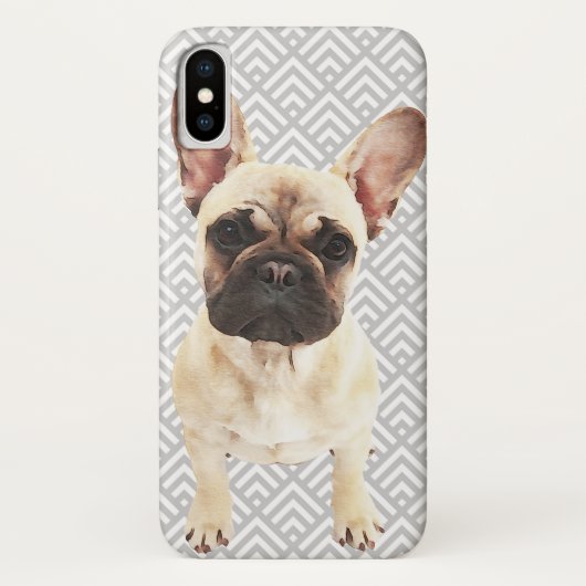 Spielender französischer Bulldog Case-Mate iPhone Hülle (Rückseite)