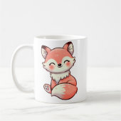 Spielender Fuchs mit Holzbaum Kaffeetasse (Links)