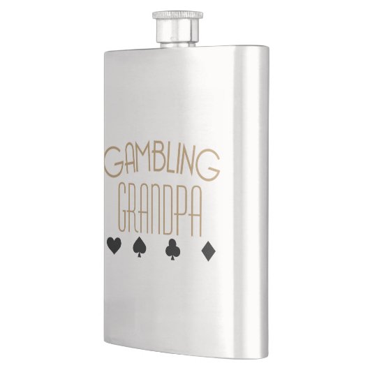 Spielender Großvater Flachmann (Links)