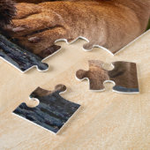 Spielender Hund De Bordeaux Welpen Puzzle (Seite)