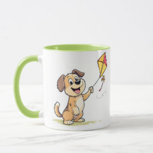 Spielender Hund mit Kitesurf-Tasse - Fun Gift for  Tasse