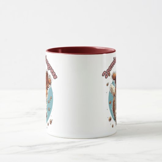 Spielender Hund Tasse (Zentrum)