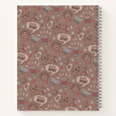 Spielender Kaffee jetzt Mocha Muster Notizblock (Rückseite)