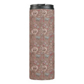 Spielender Kaffee jetzt Mocha Muster Thermosbecher (Rückseite)