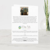 Spielender Kraken Dankeskarte (Rückseite)