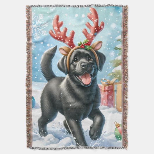 Spielender Labrador Retriever Doppy Decke (Vorderseite Vertikal)