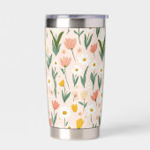 Spielender Ostermuster 20oz Thermal Tumbler Thermobecher (Links)