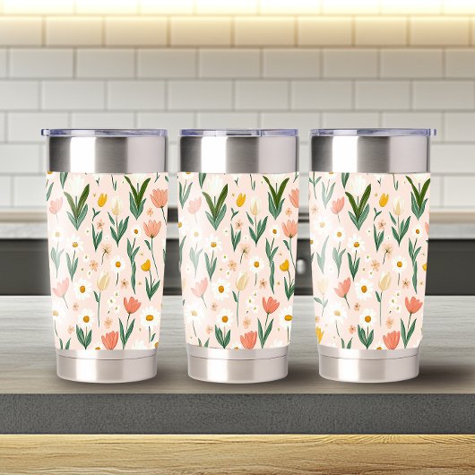 Spielender Ostermuster 20oz Thermal Tumbler Thermobecher