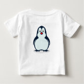 Spielender Penguin Baby T - Shirt (Rückseite)