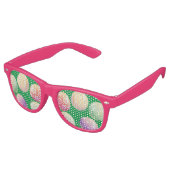 Spielender Spaß Rosa Rahmen Kostüm Partybrille (Schrägansicht)