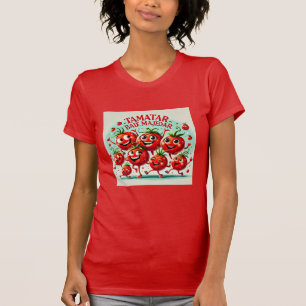 Spielender Tomato Fun T - Shirt - Lebhaft und fröh