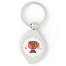 Spielender und lustiger Cartoon Coffee Cup