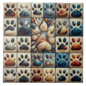 Spielender und seltsamer Farbdruck Fliese (Vorderseite)