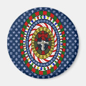 Spielender Weihnachtsmagnet Magnet (Vorne)