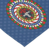 Spielender Weihnachtstisch-Runner Kurzer Tischläufer (Ecke)