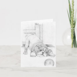 Spielender Welpe Karte