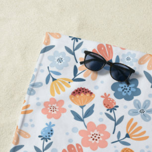 Spielendes Blumenmuster Badetuch