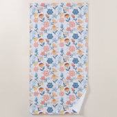 Spielendes Blumenmuster Badetuch (Vorderseite)