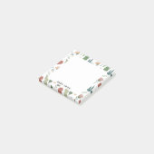 Spielendes Blumenmuster Post-it Klebezettel (angewinkelt)