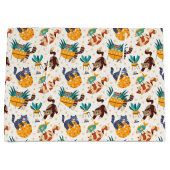 Spielendes Cat Lover Design Große Geschenktüte (Vorderseite)