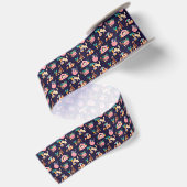 Spielendes Cat Lover Design Satinband (Rückseite)