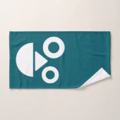 Spielendes Gesicht minimal lustig Badhandtuch Set (Handtuch)