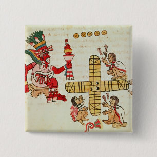 Spielendes Patoli und der Gott Button